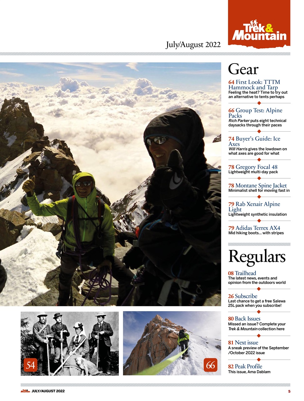 Trek & Mountain Magazine Preview Pages