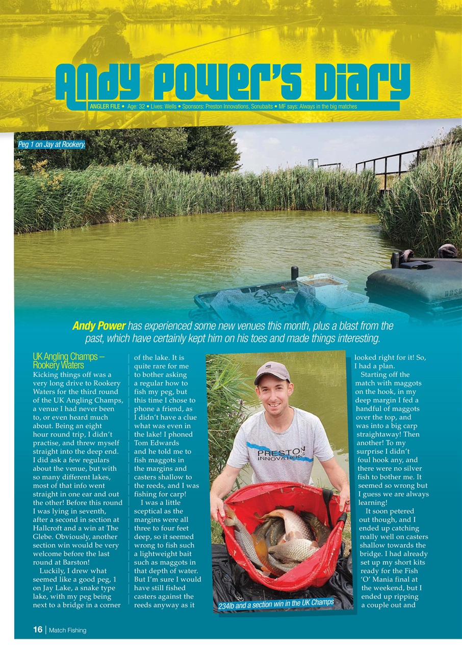 Match Fishing Preview Pages