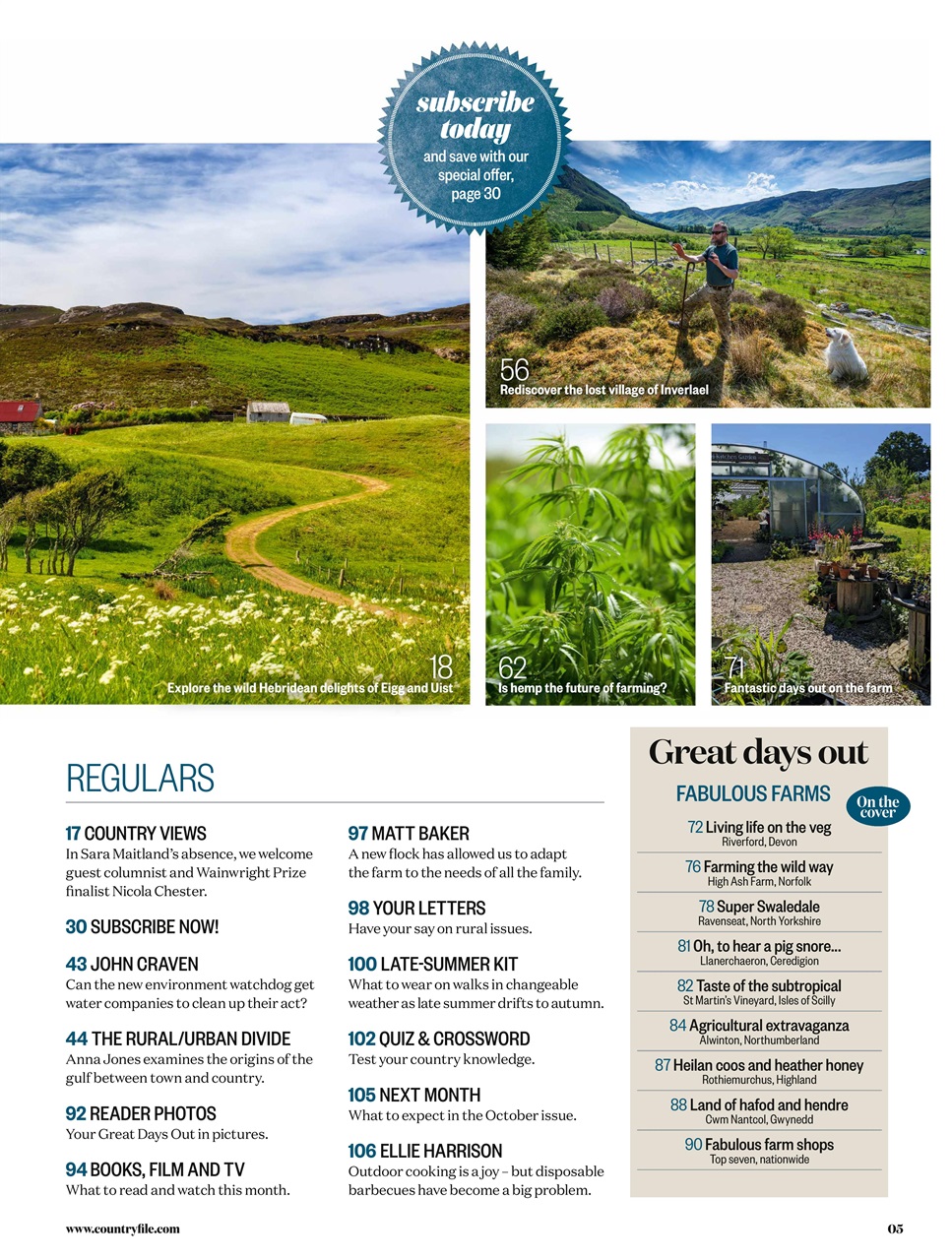 BBC Countryfile Magazine Preview Pages
