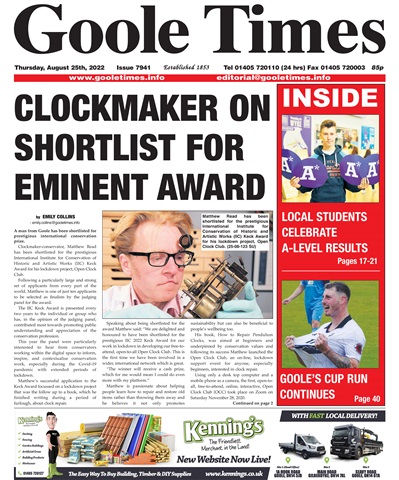 Goole Times issue Thursday, August 25th
