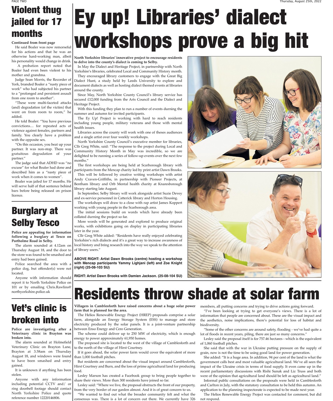 Selby Times Preview Pages