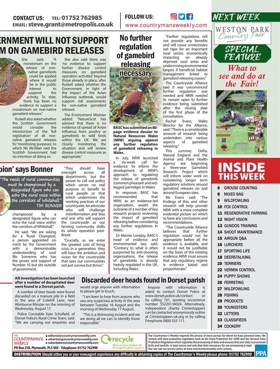 Countryman's Weekly Preview Pages