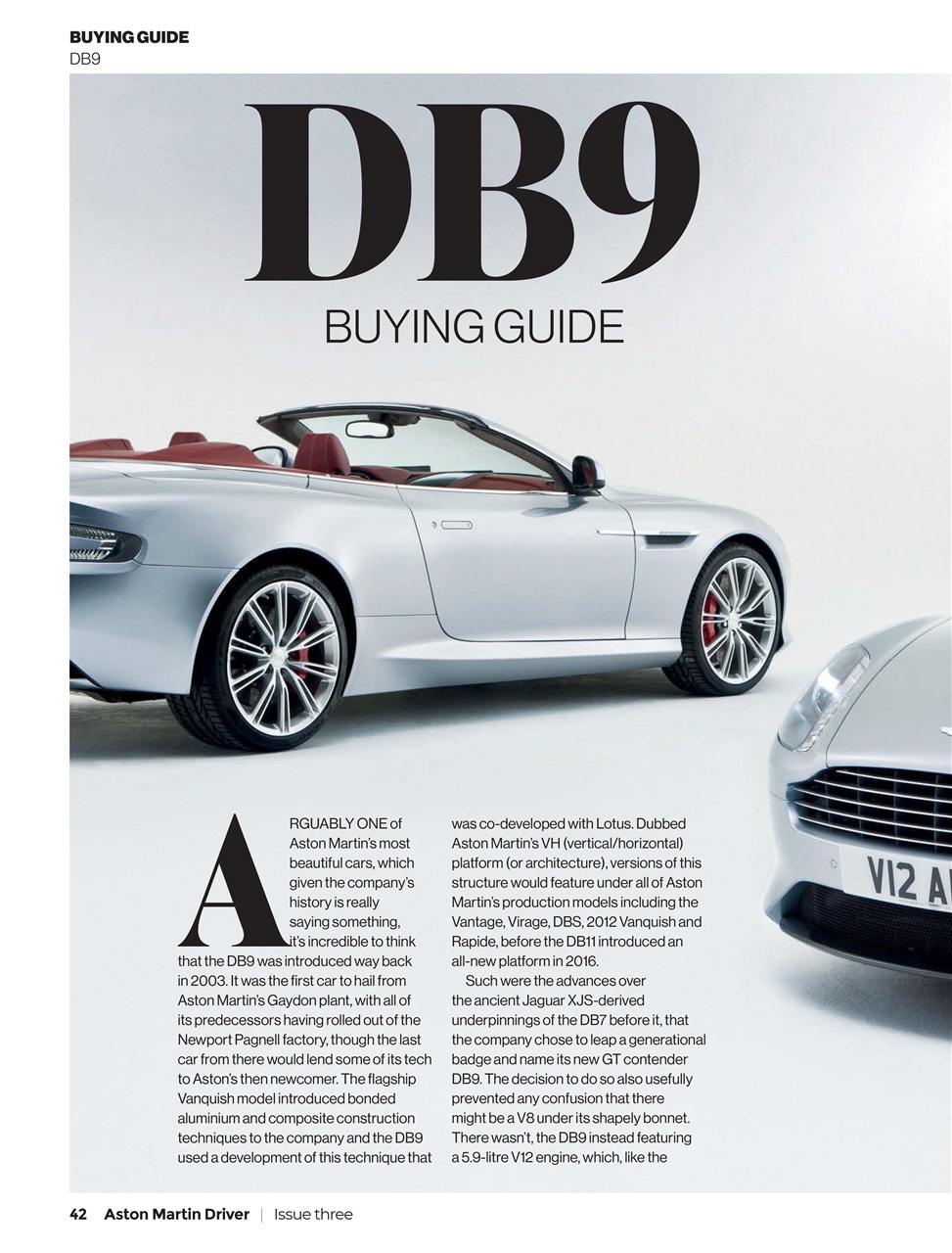 Aston Martin Driver Preview Pages