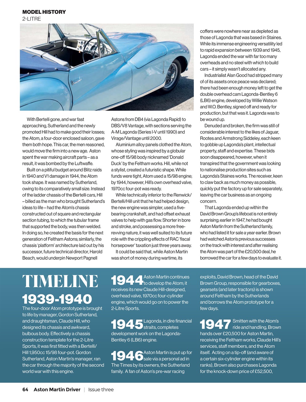 Aston Martin Driver Preview Pages