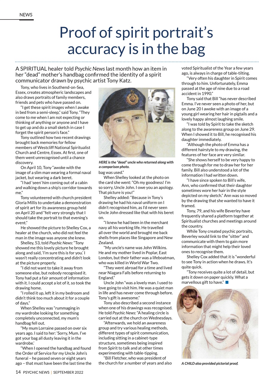 Psychic News Preview Pages