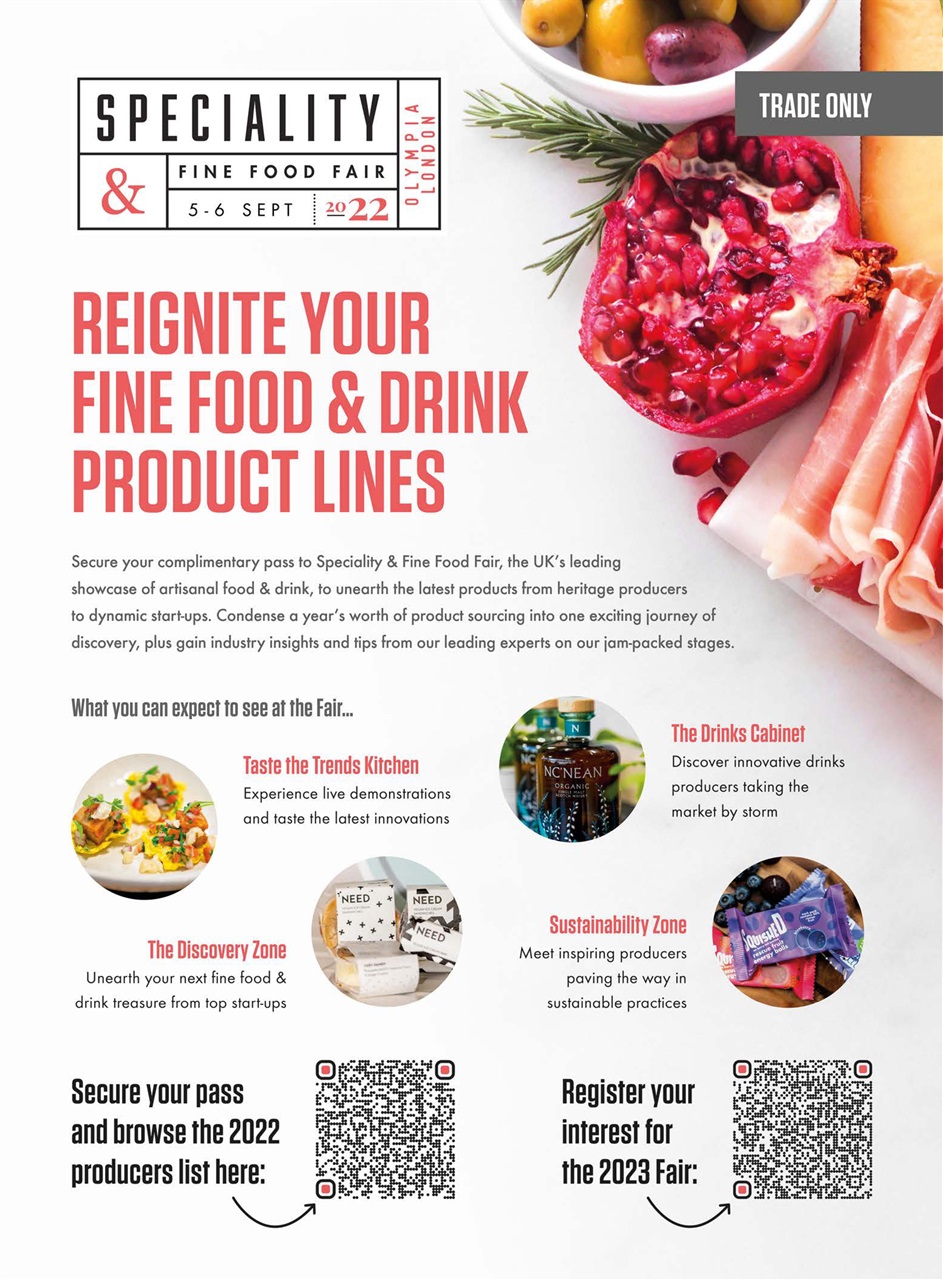 Speciality Food Preview Pages