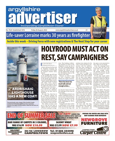 Argyllshire Advertiser issue 26 August 2022
