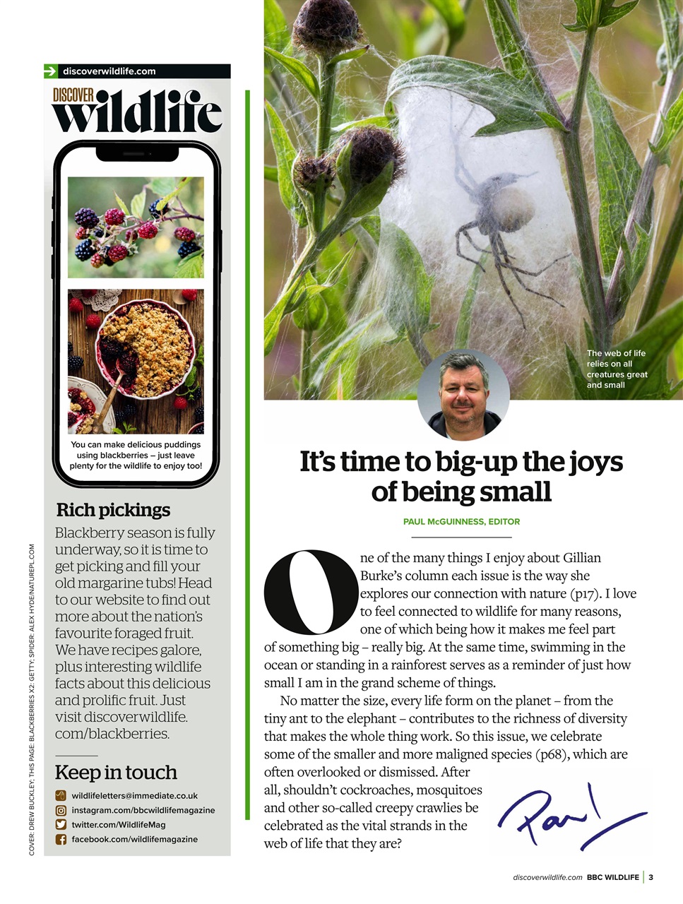 BBC Wildlife Magazine Preview Pages