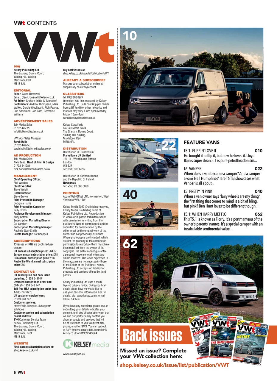 VWt Magazine Preview Pages