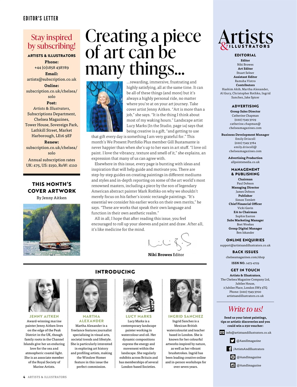 Artists & Illustrators Preview Pages