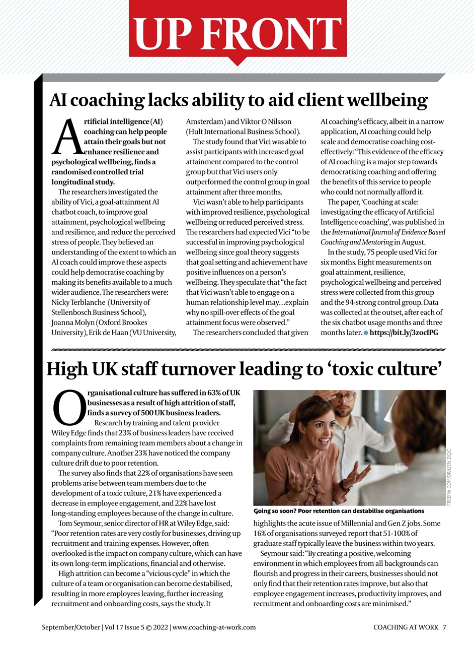 Coaching at Work Preview Pages