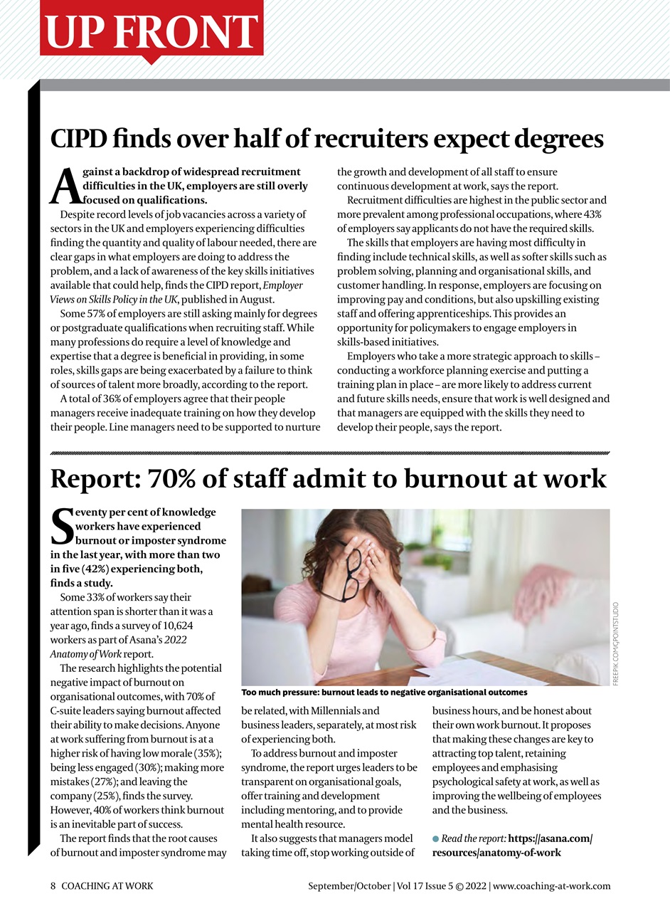 Coaching at Work Preview Pages