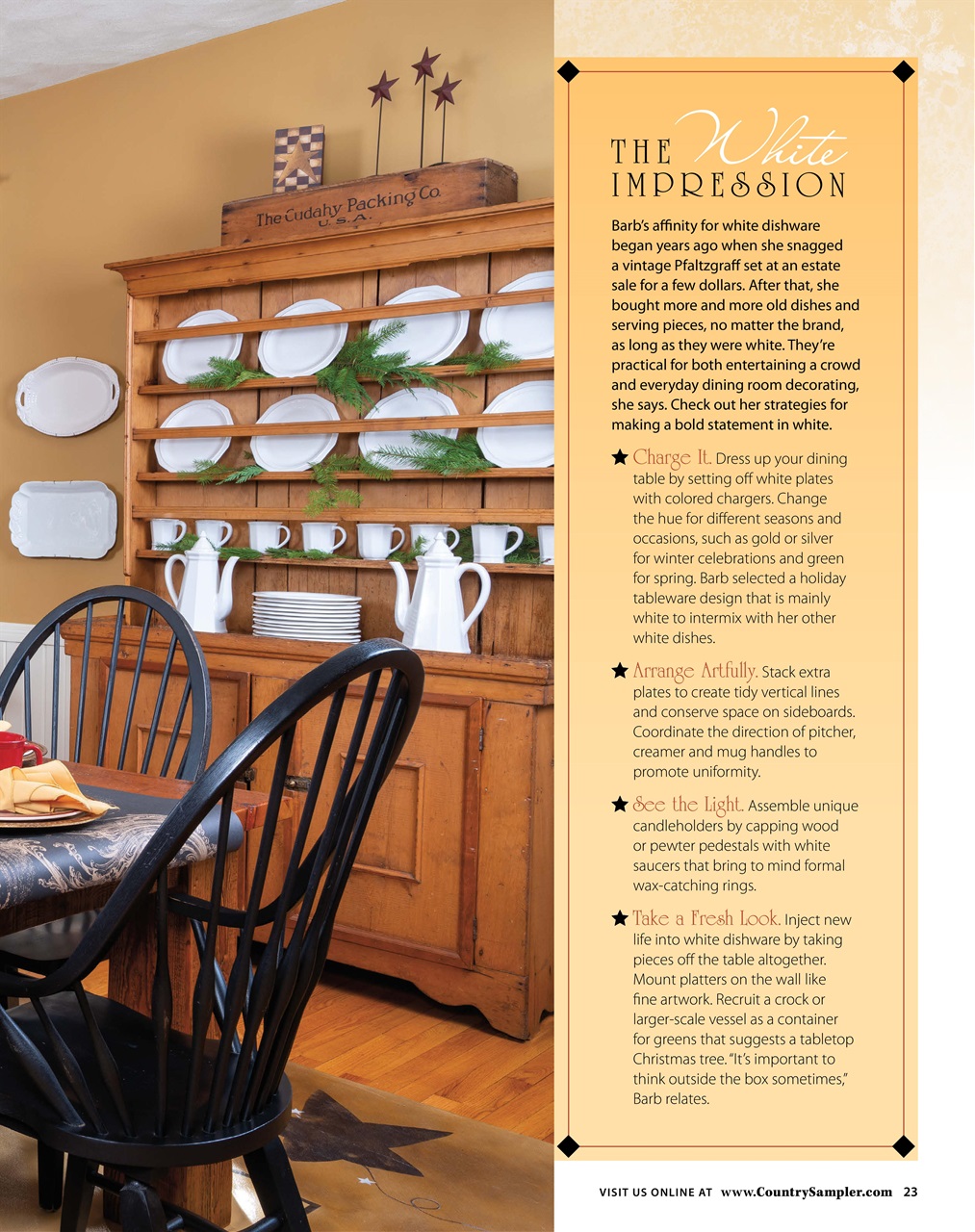 Country Sampler Home Preview Pages