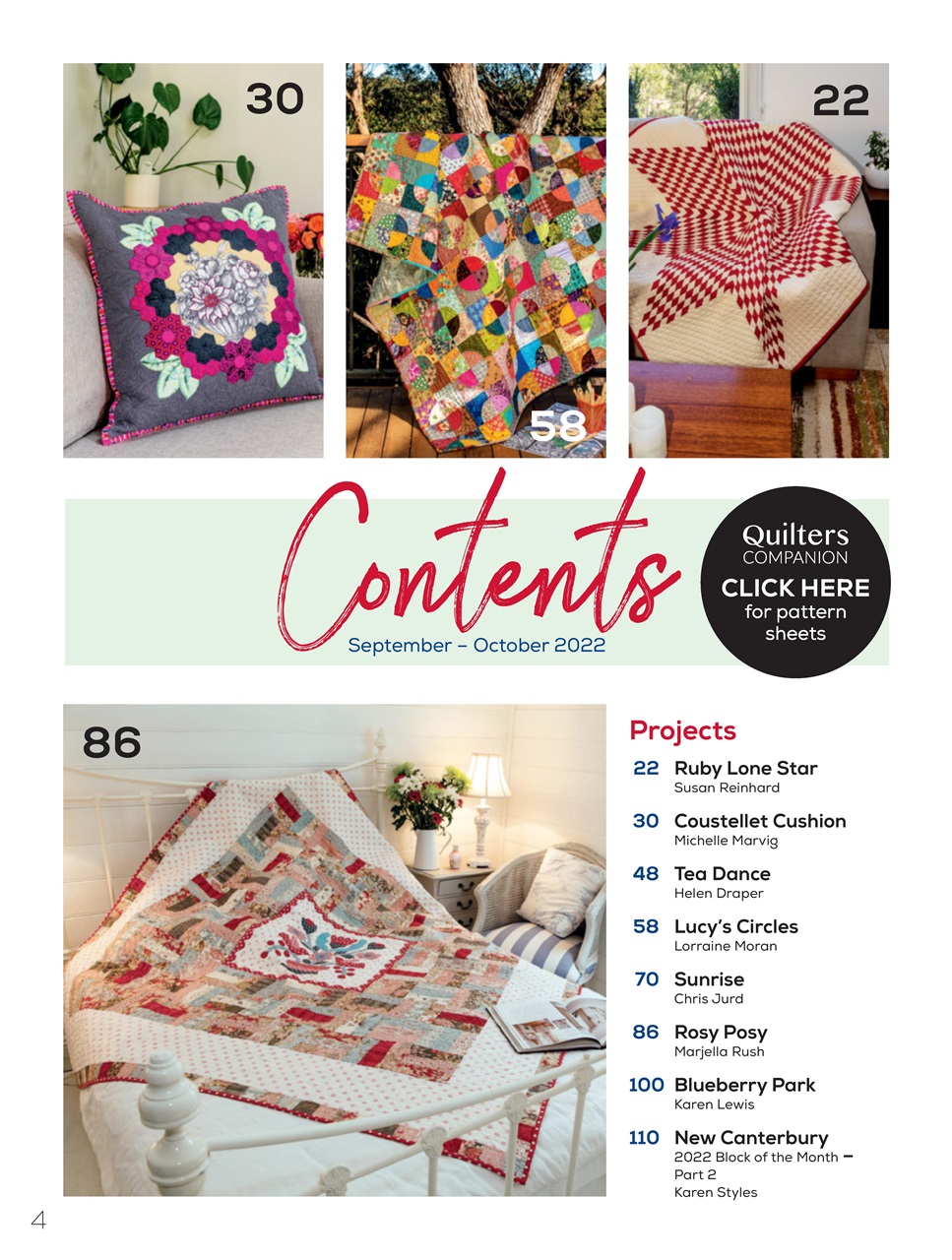 Quilters Companion Preview Pages