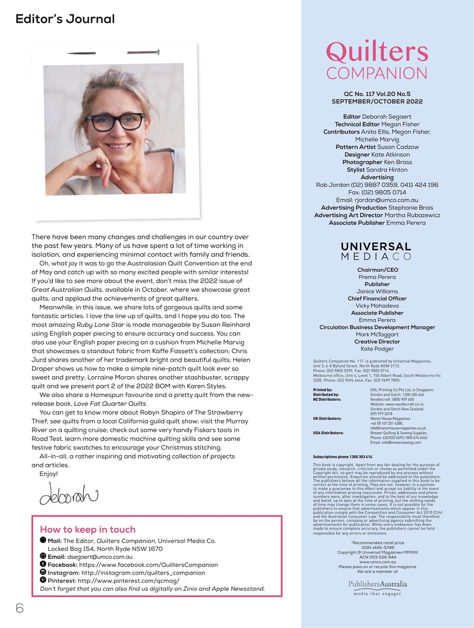 Quilters Companion Preview Pages