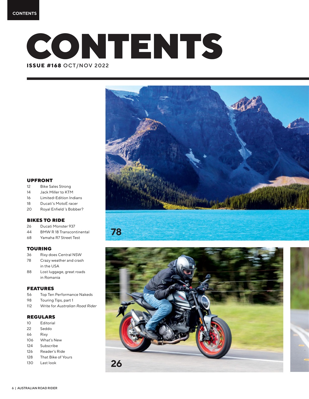 Australian Road Rider Preview Pages