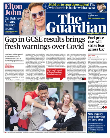The Guardian Newspaper issue Friday, August 26, 2022