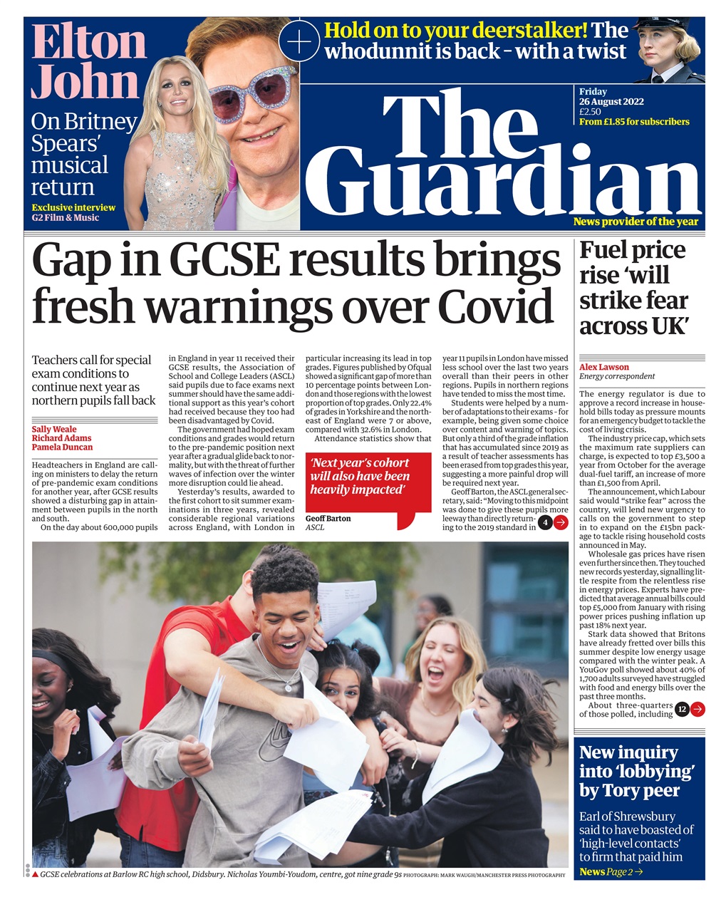 The Guardian Newspaper Preview Pages