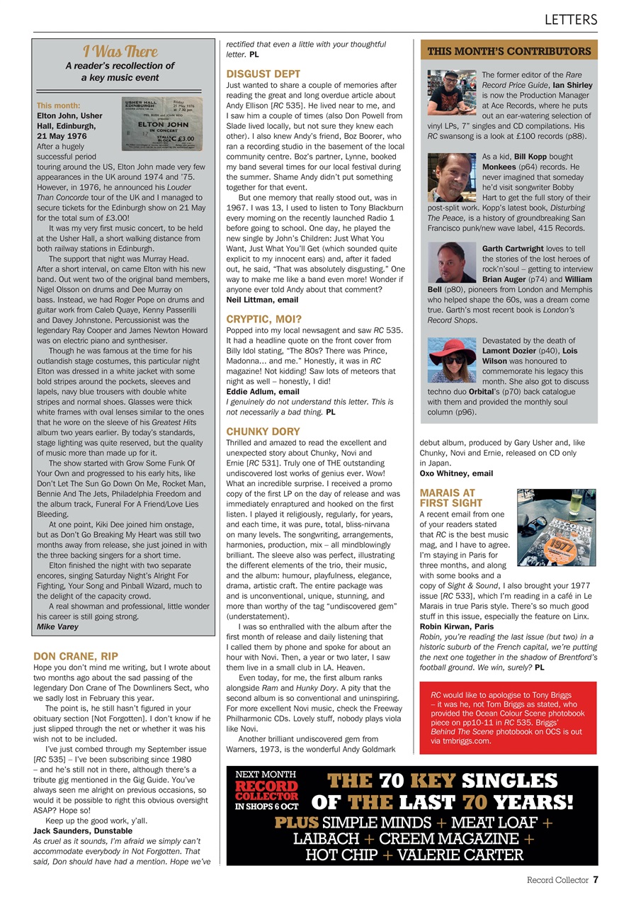 Record Collector Preview Pages