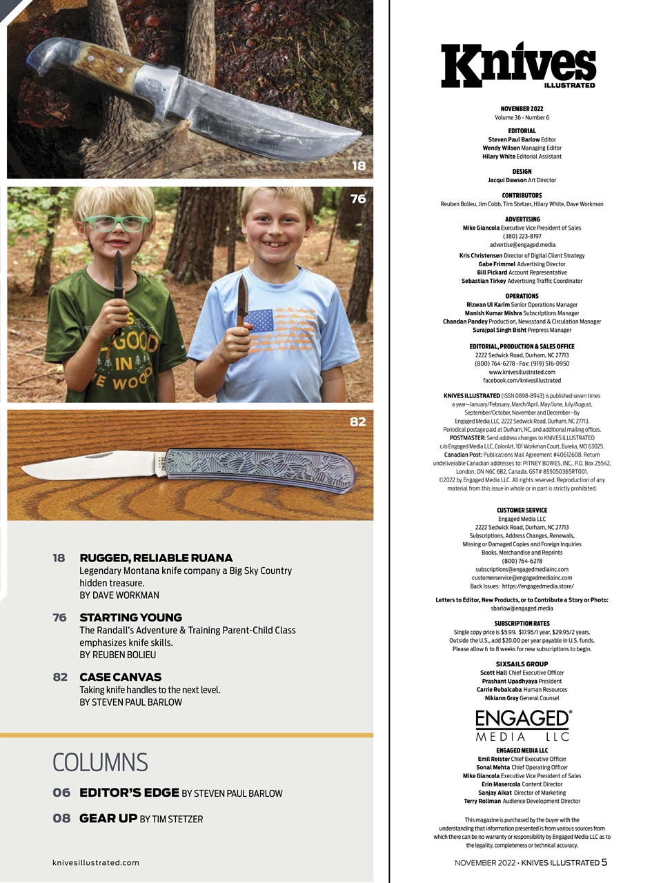 Knives Illustrated Preview Pages