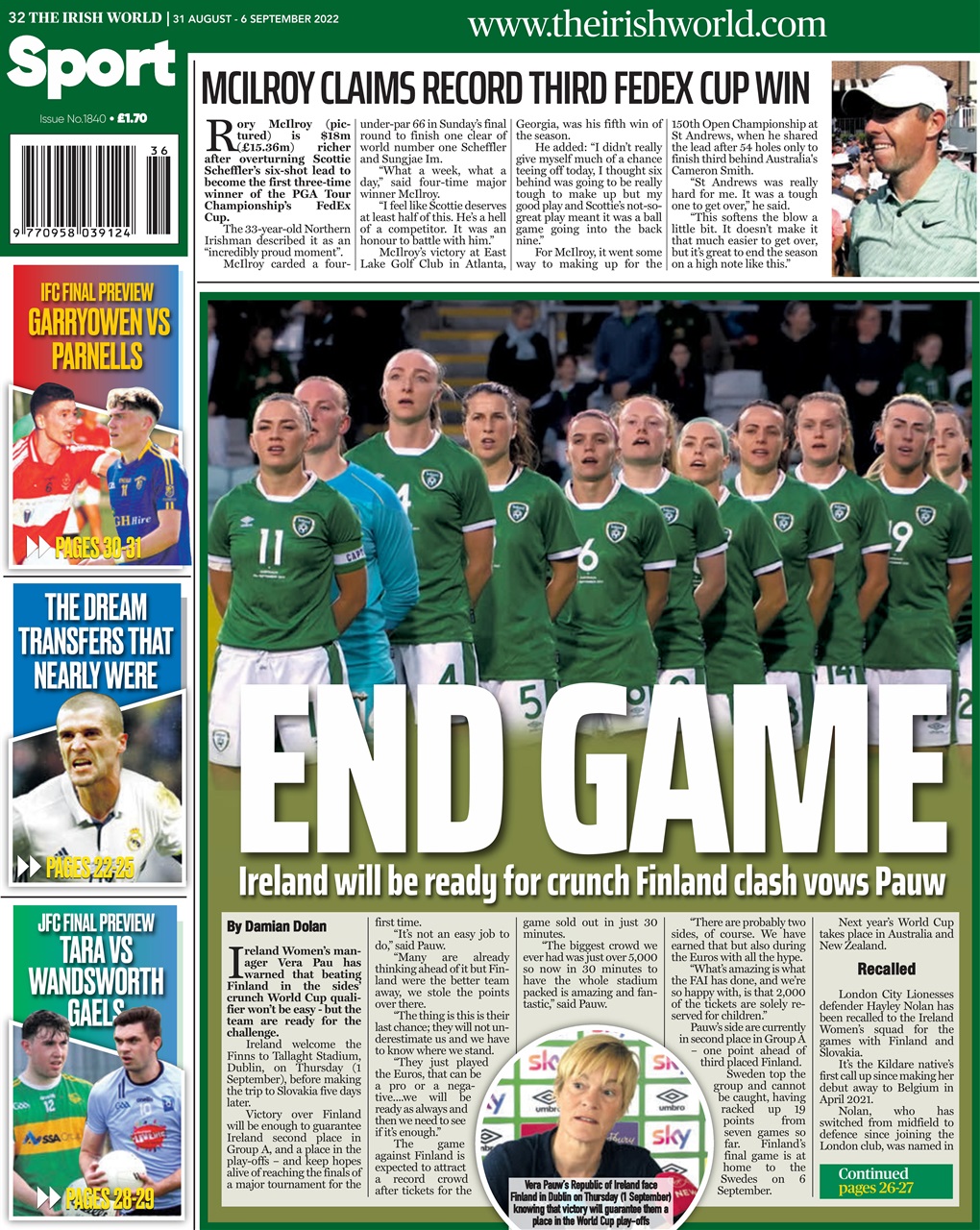 Irish World Preview Pages
