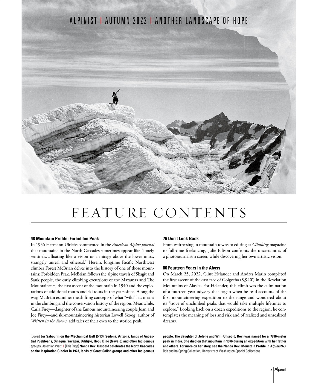 Alpinist Preview Pages
