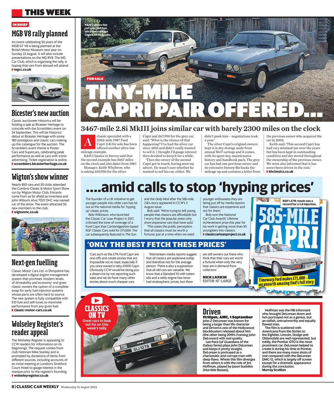 Classic Car Weekly Preview Pages