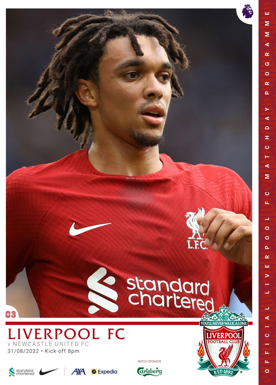 Liverpool FC Programmes Preview Pages
