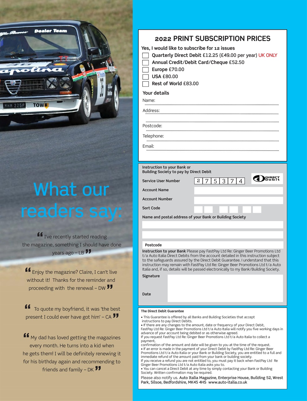 AutoItalia Magazine Preview Pages