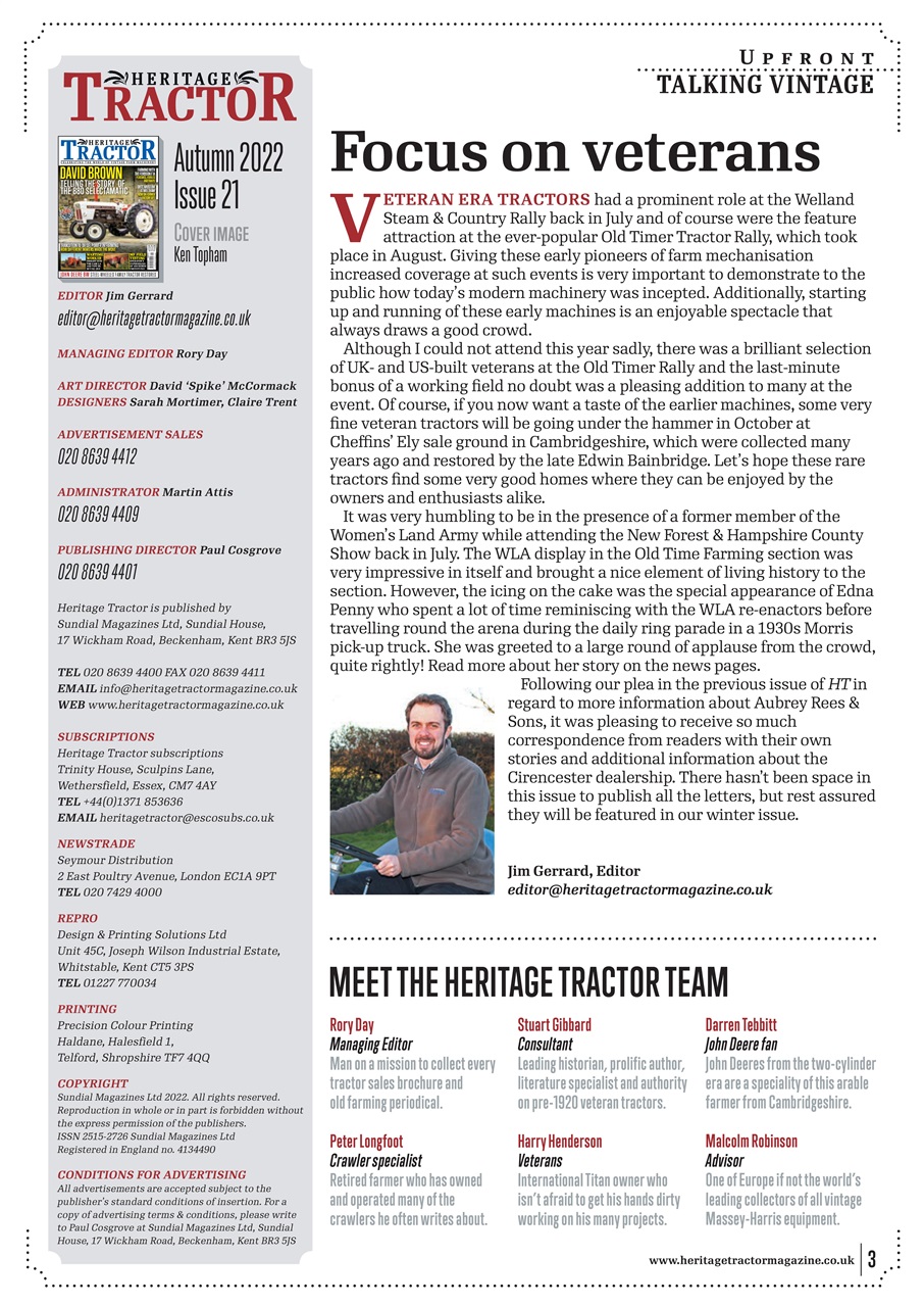 Classic Tractor Preview Pages