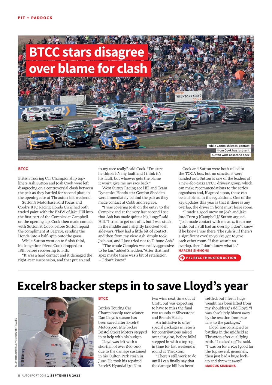 Autosport Preview Pages