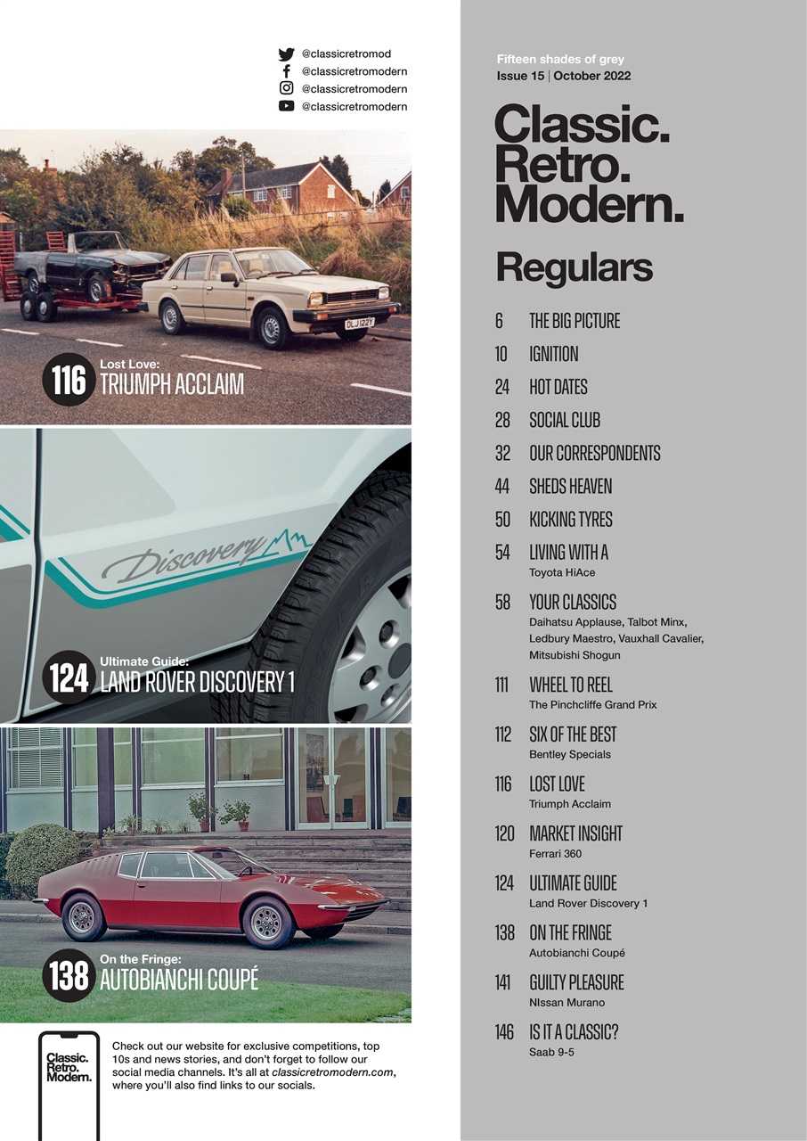 Classic Retro Modern Magazine Preview Pages