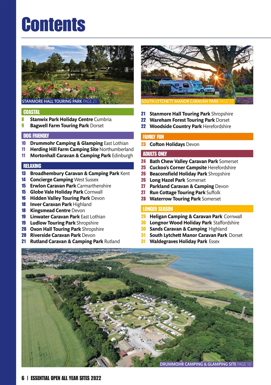 Campsite Finder Preview Pages