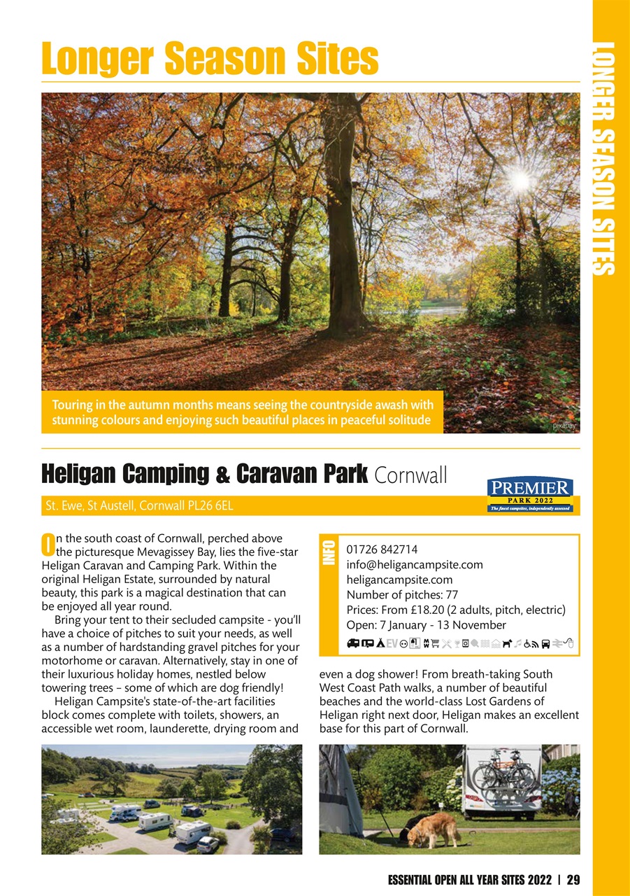 Campsite Finder Preview Pages