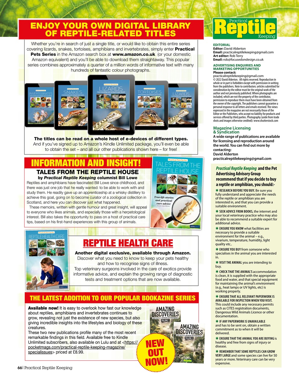 Practical Reptile Keeping Preview Pages