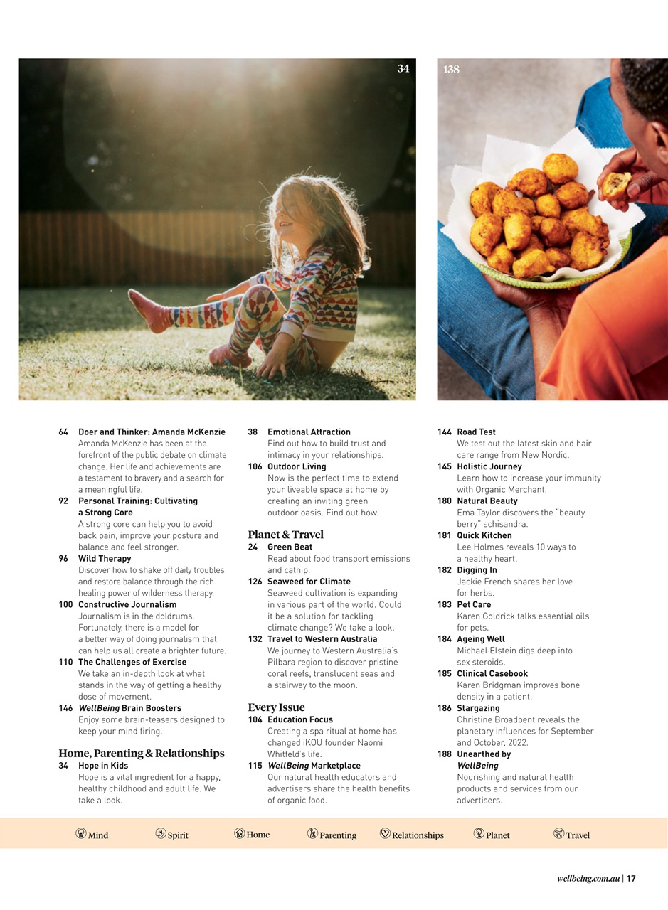 WellBeing Preview Pages