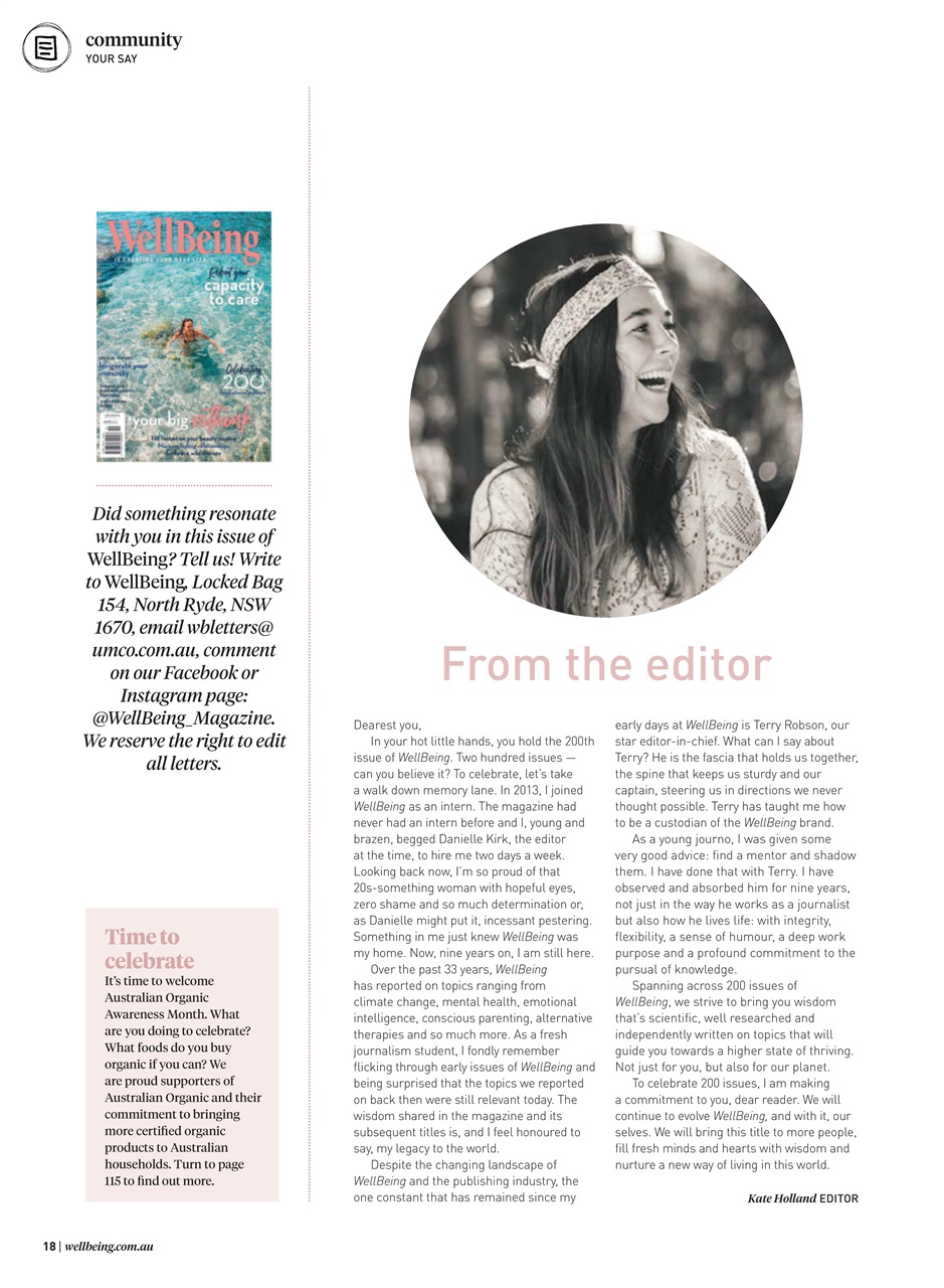 WellBeing Preview Pages