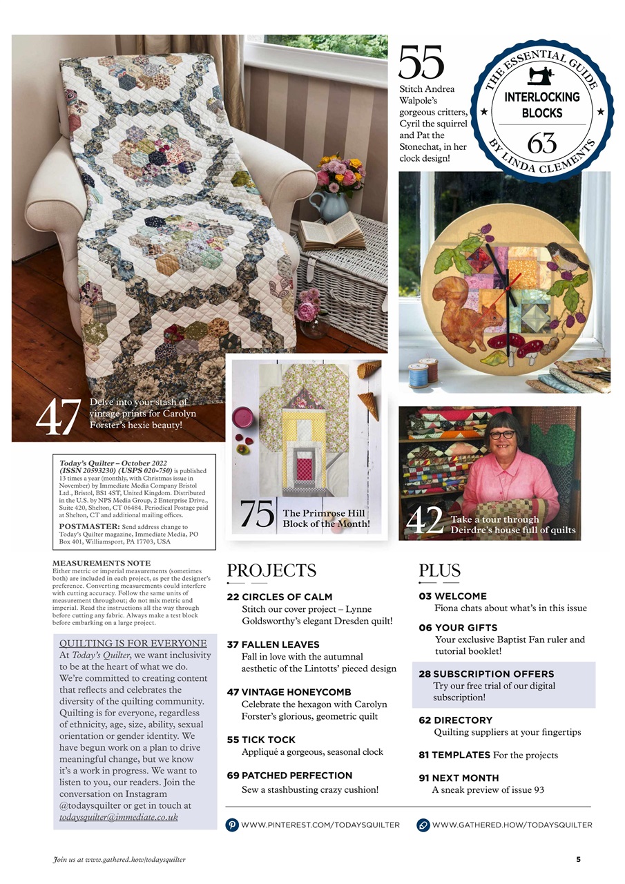 Today’s Quilter Preview Pages