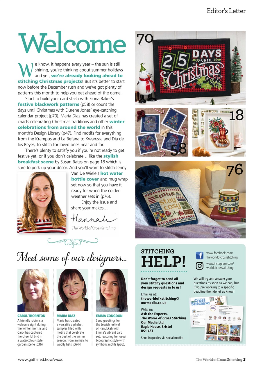 The World of Cross Stitching Preview Pages
