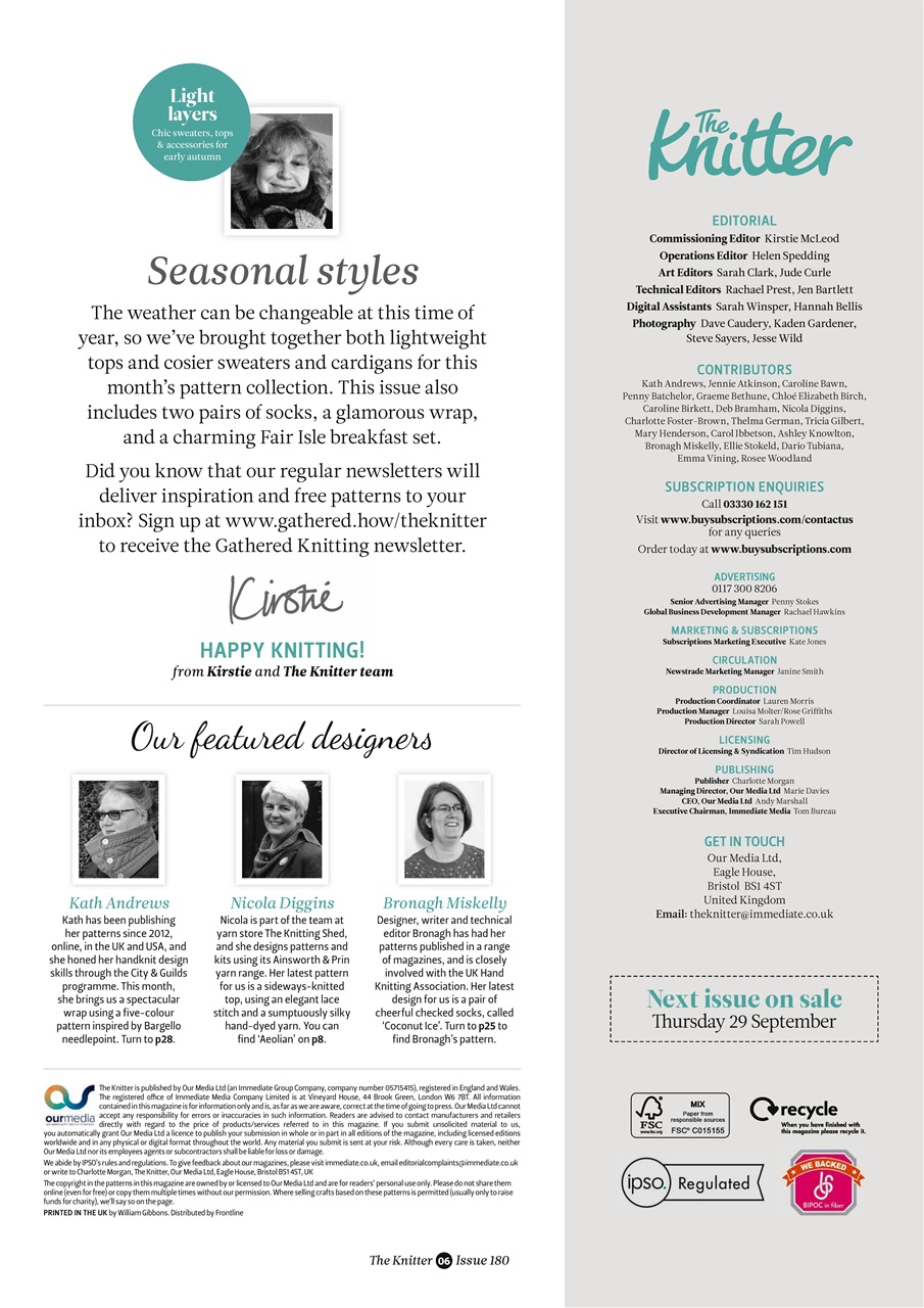 The Knitter Preview Pages