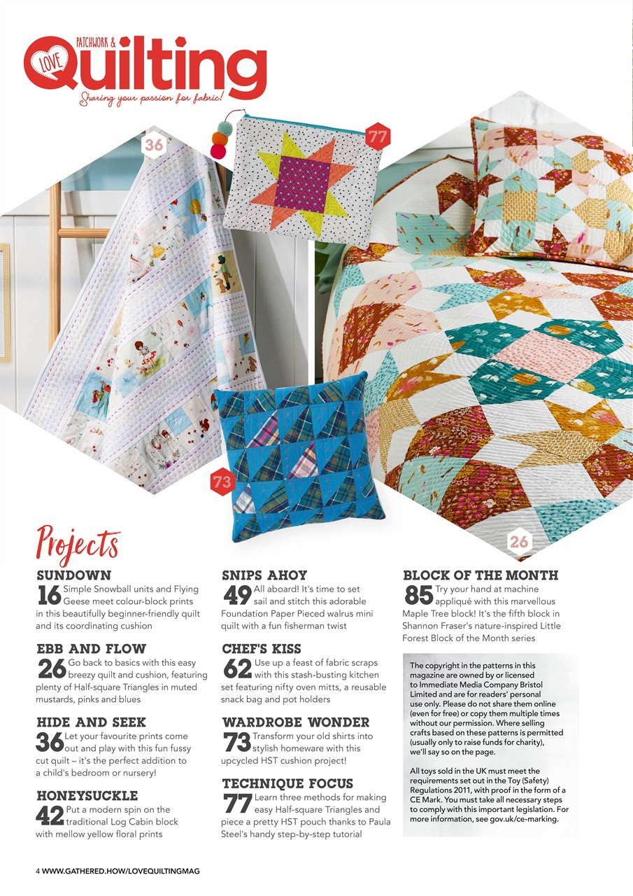 Love Patchwork & Quilting Preview Pages