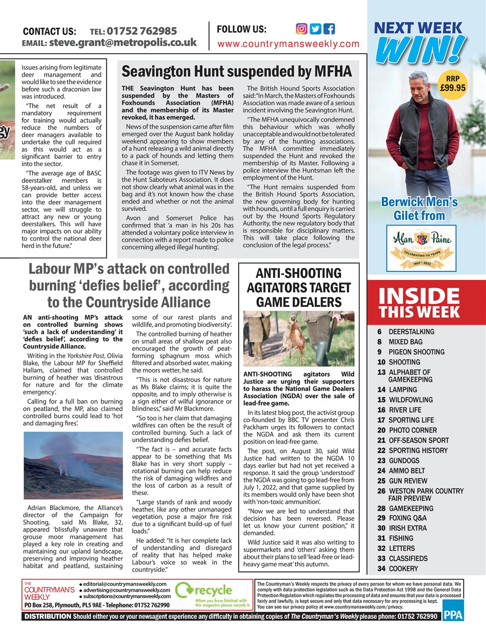 Countryman's Weekly Preview Pages