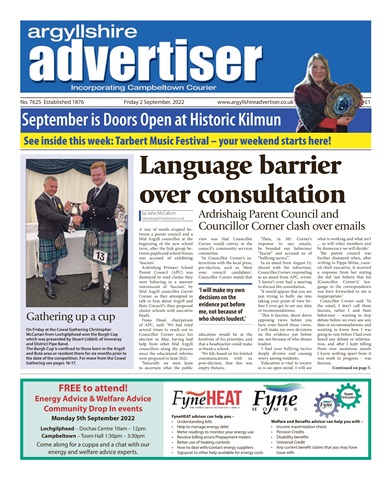 Argyllshire Advertiser issue 02/09/2022