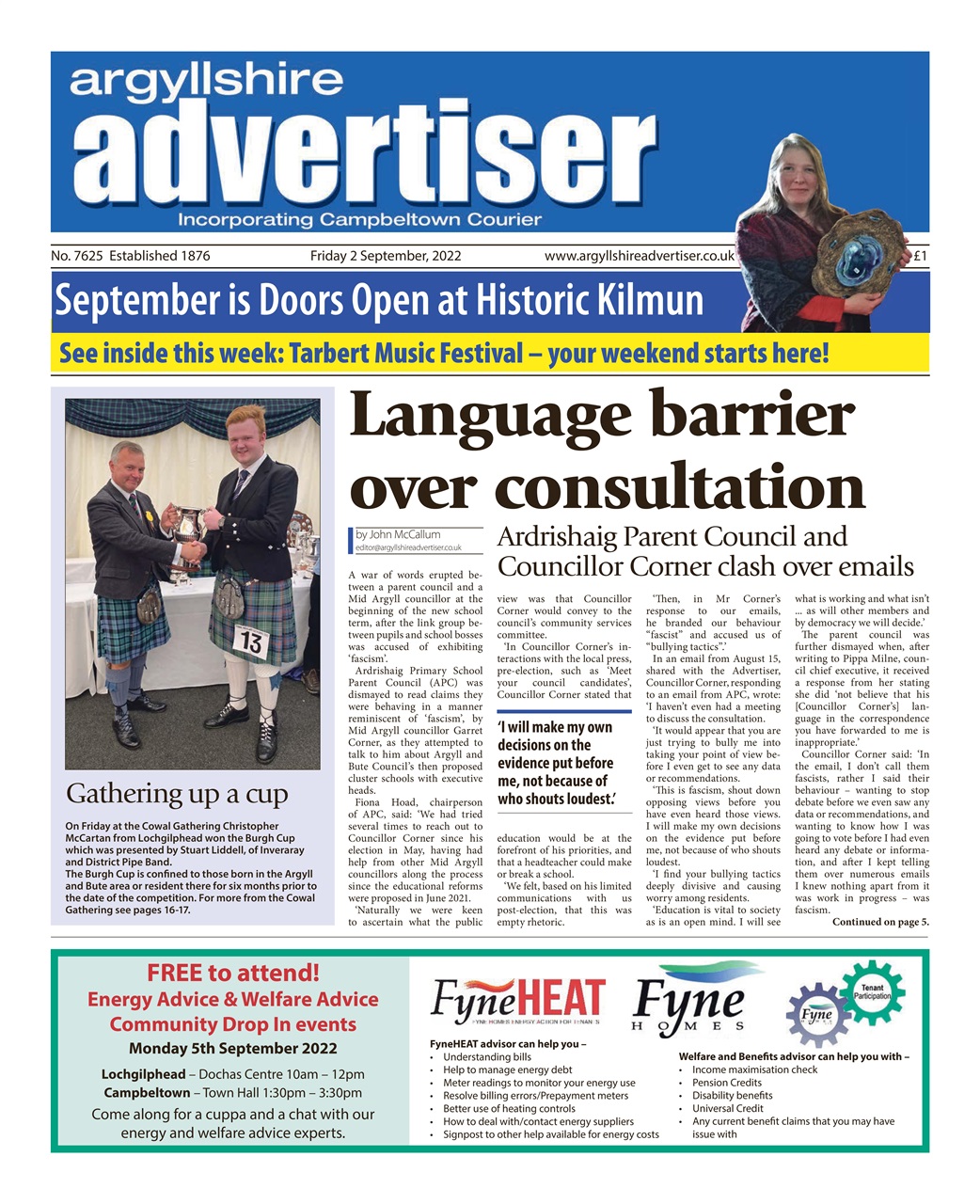 Argyllshire Advertiser Preview Pages