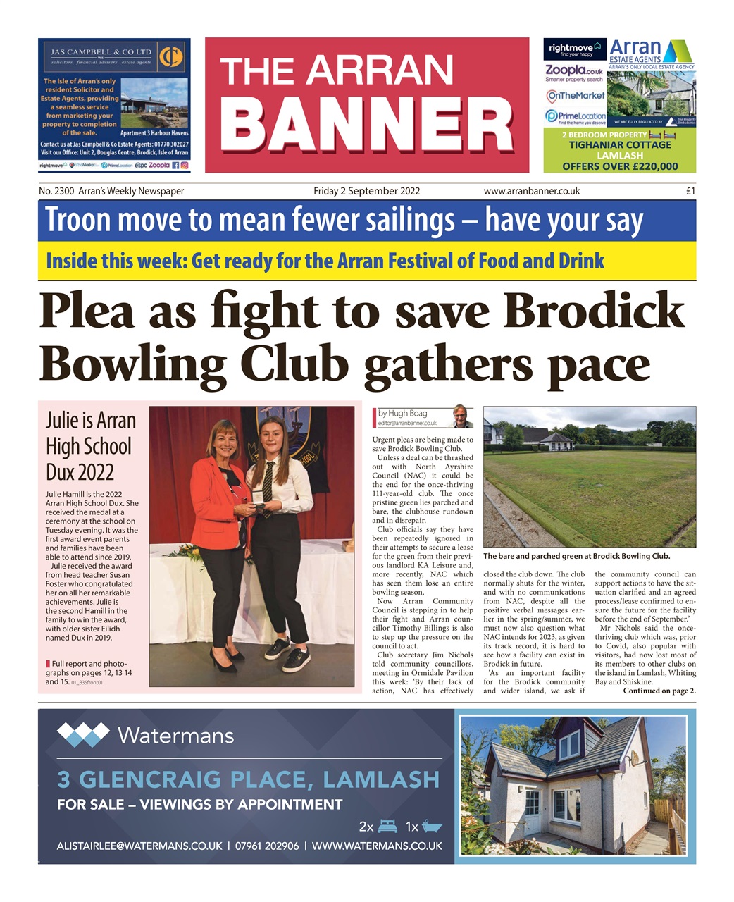 Arran Banner Preview Pages