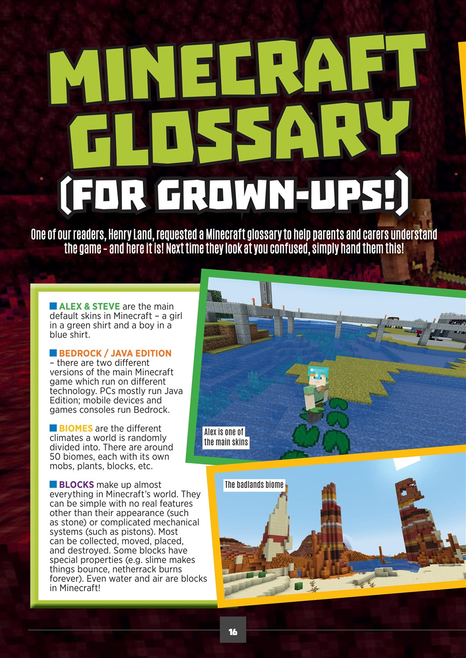 Minecraft World Preview Pages