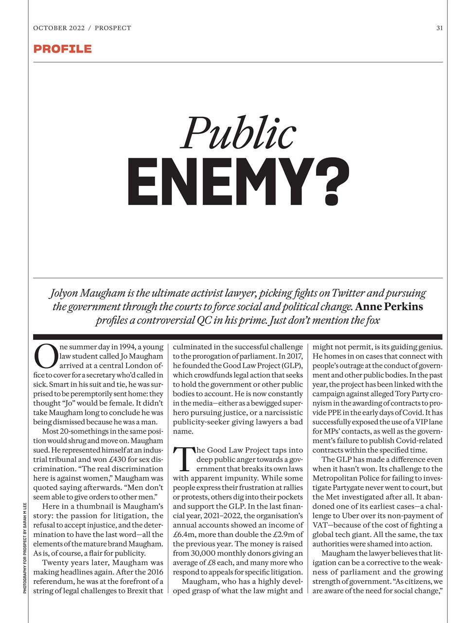 Prospect Magazine Preview Pages