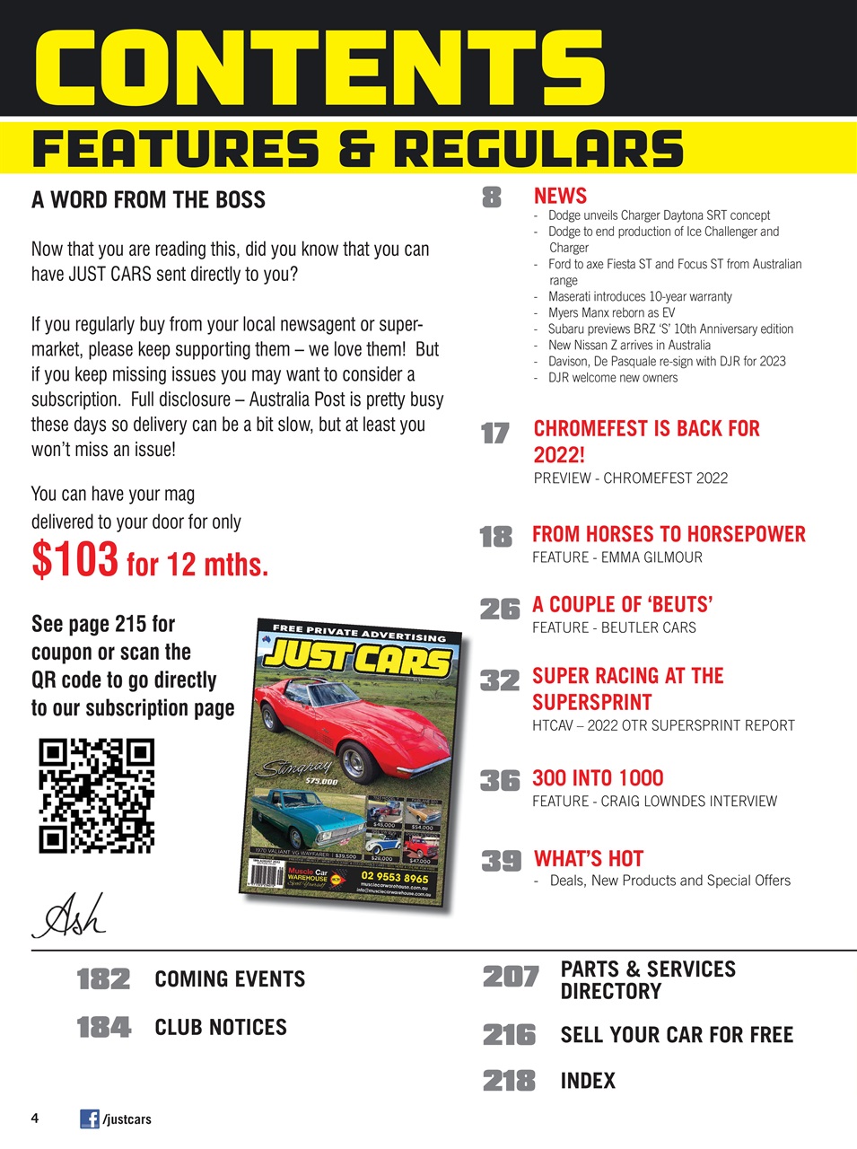 JUST CARS Preview Pages