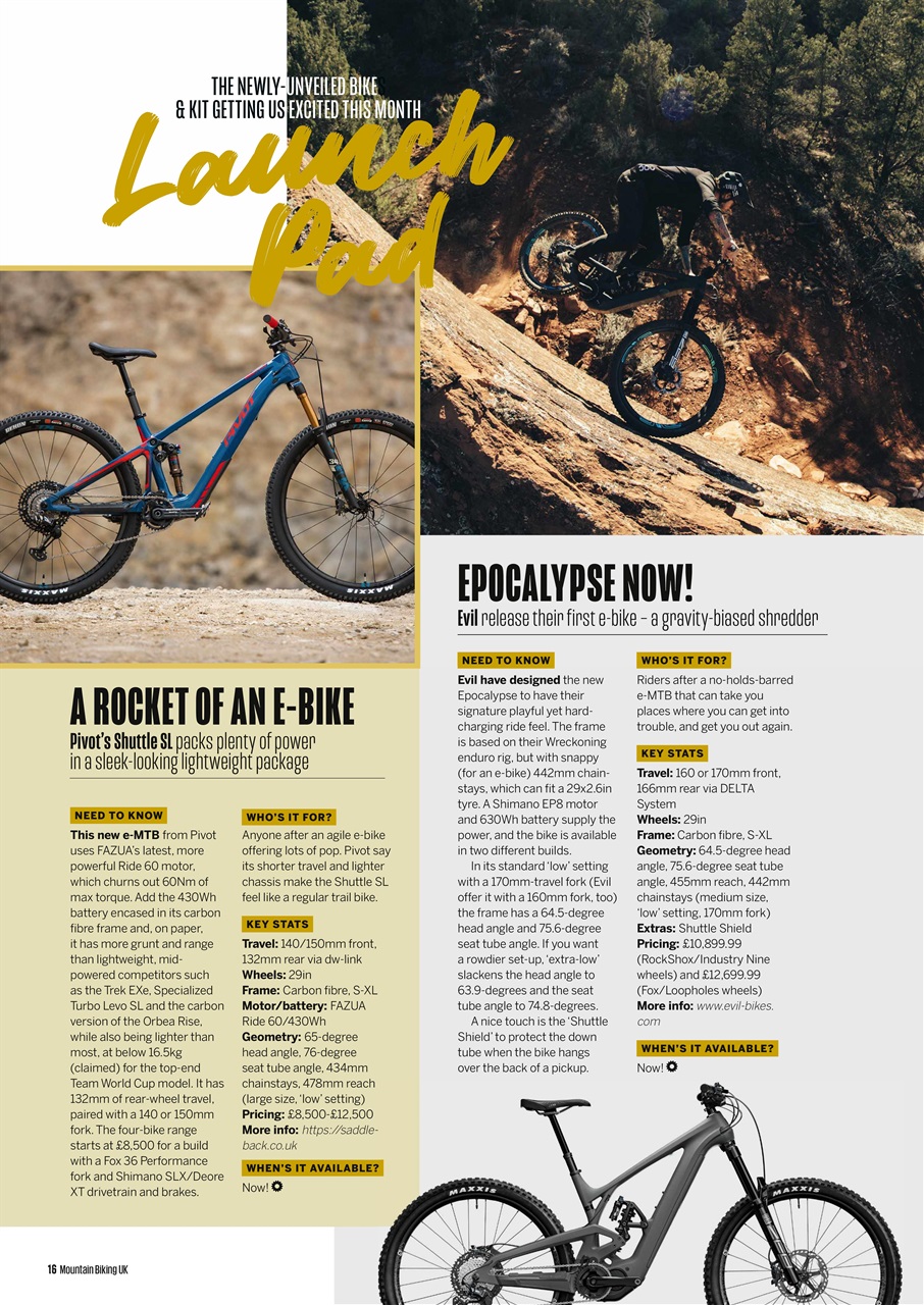 Mountain Biking UK Preview Pages