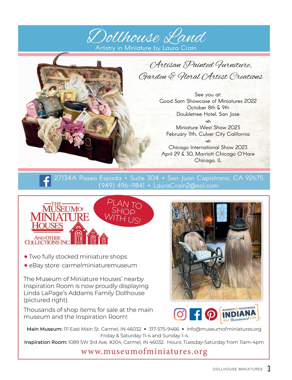 Dollhouse Miniatures Preview Pages